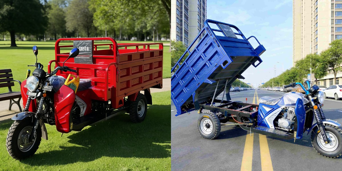 Triciclo a gás basculante hidráulico de 250 cc