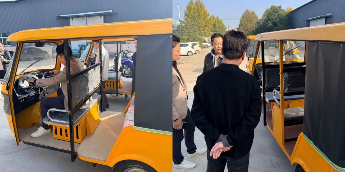 6人乗りの人力車 6人乗りの人力車