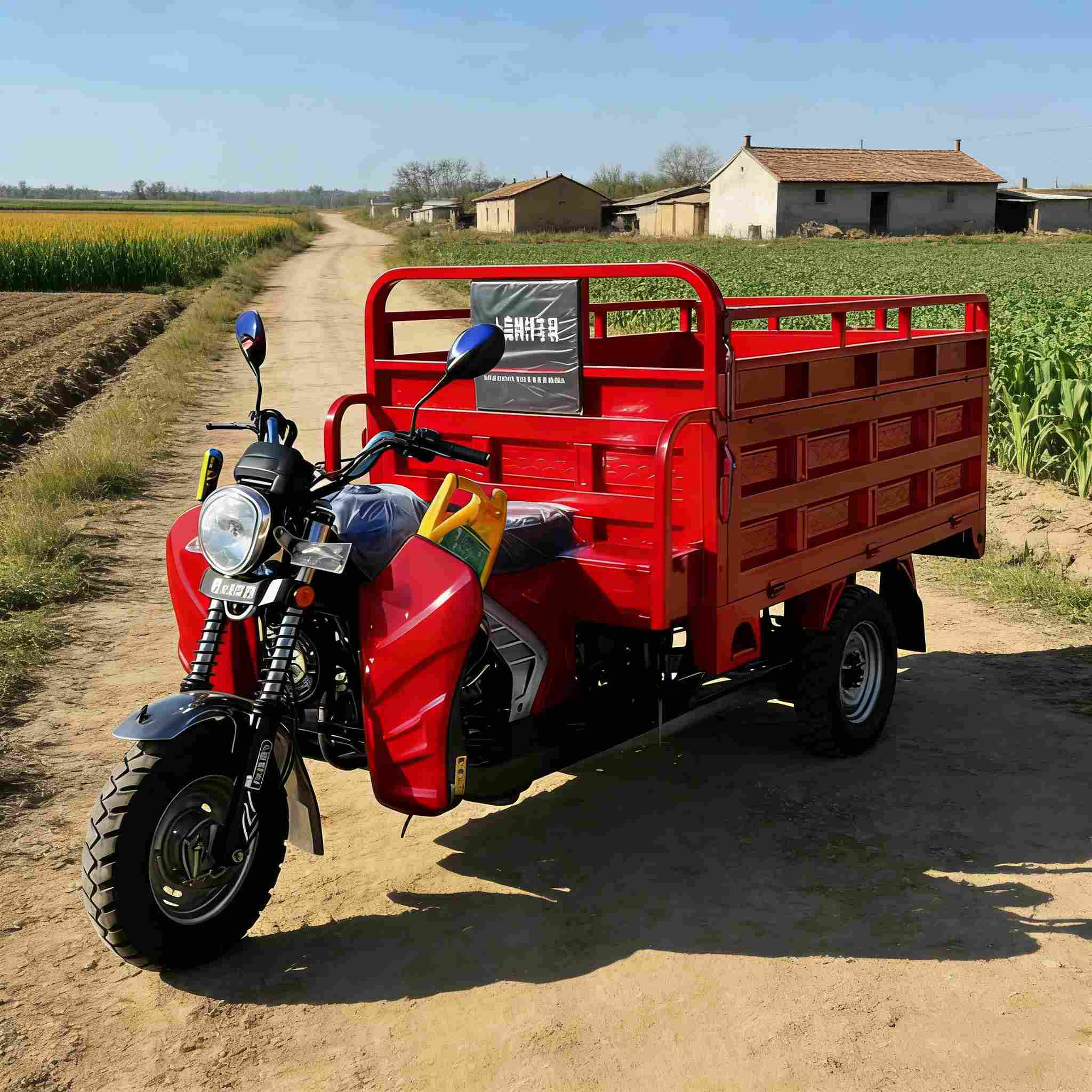 Becak kargo berbahan bakar bensin untuk muatan berat