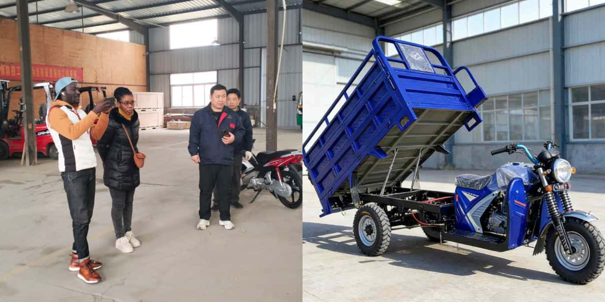 Gas-Dreirad für die Zustellung auf der letzten Meile