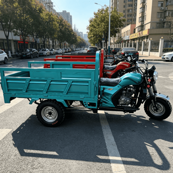 Hydraulic dump tricycle