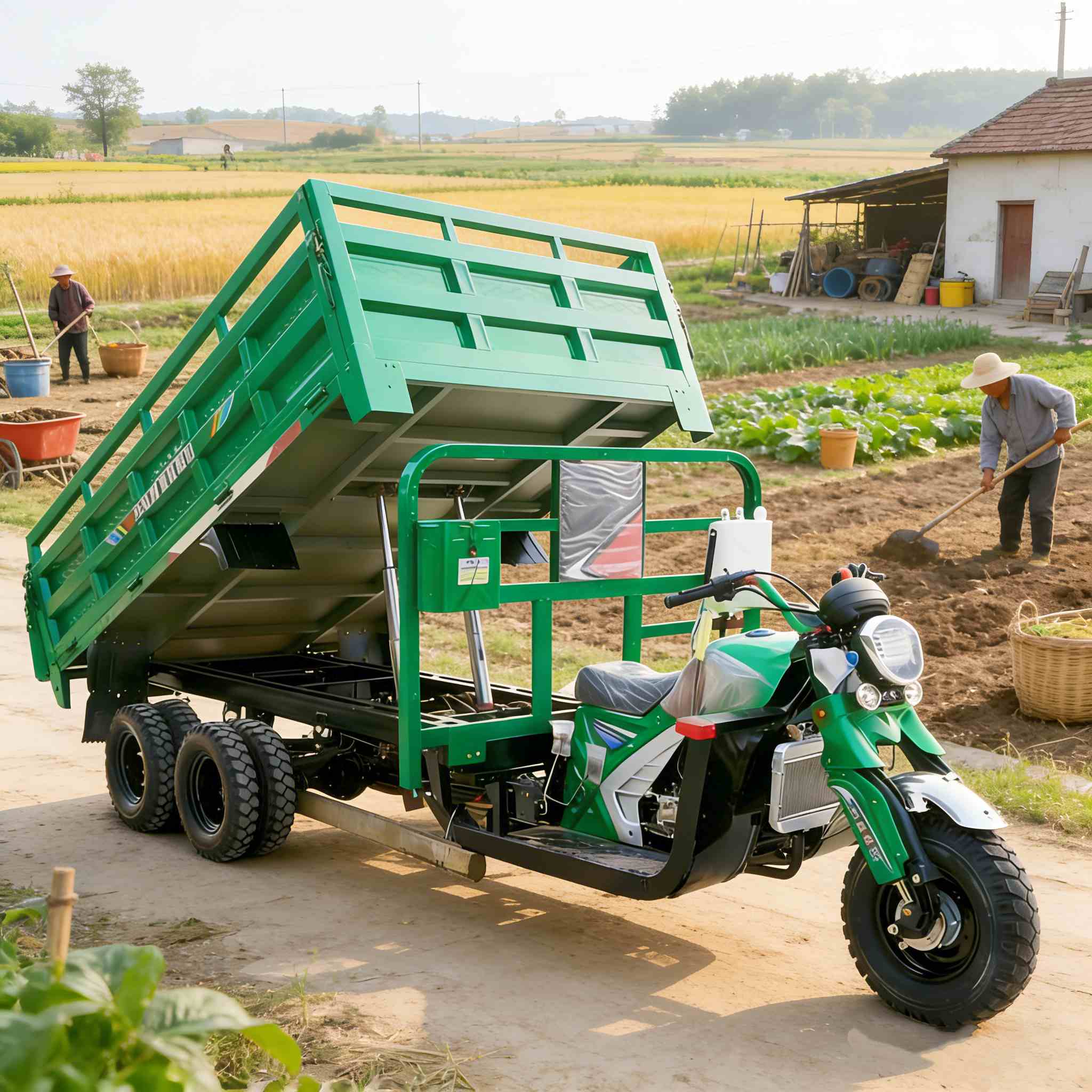 Rural transport gasoline tricycle