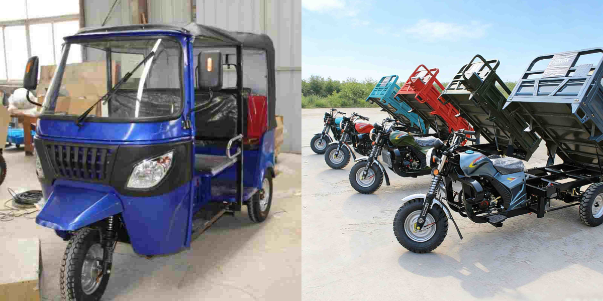 Agricultural petrol motorcycle tricycle