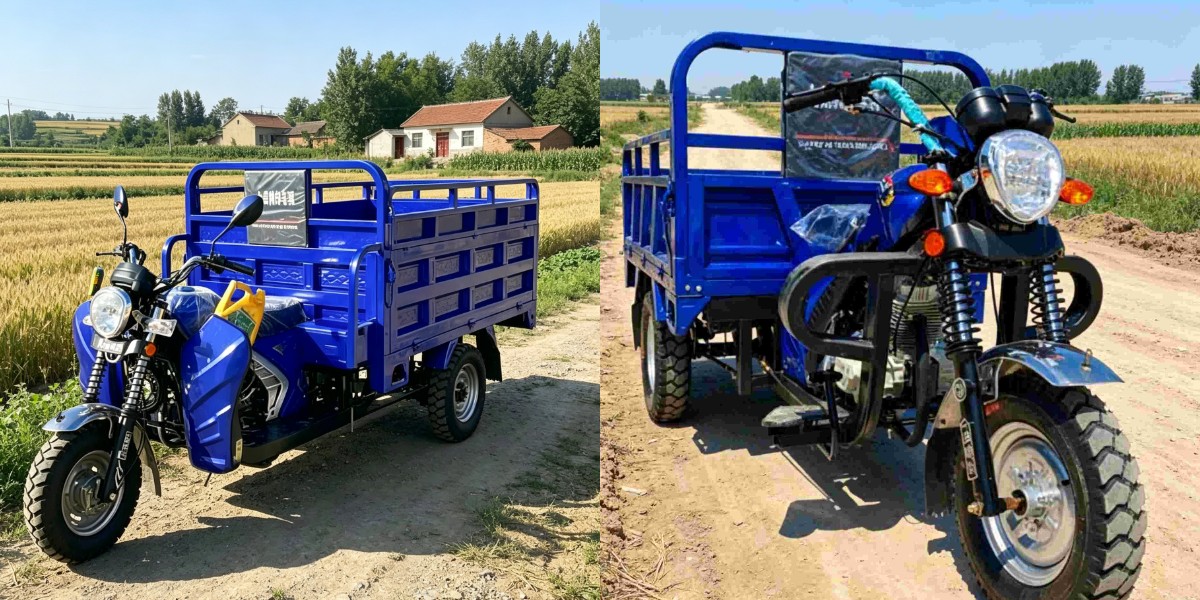 Truk roda tiga pengangkut bensin pertanian