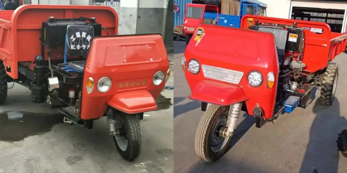 Tricycle diesel pour terrains accidentés