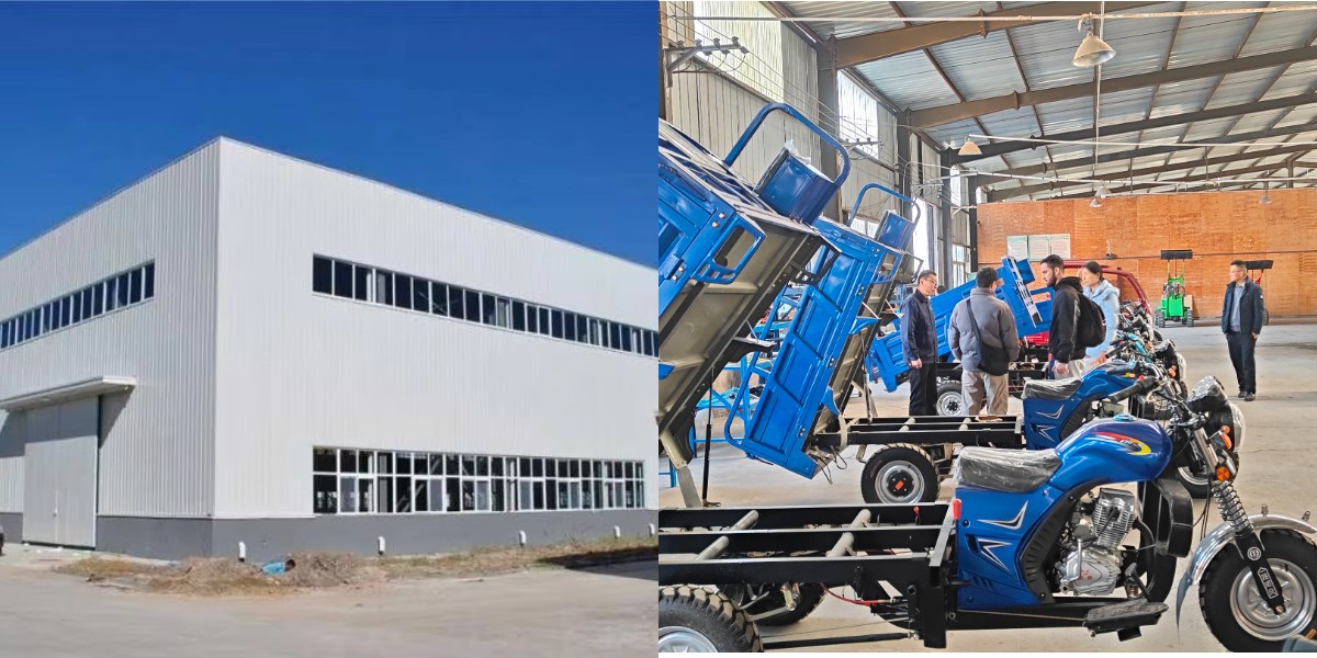 three wheel gasoline cargo tricycle