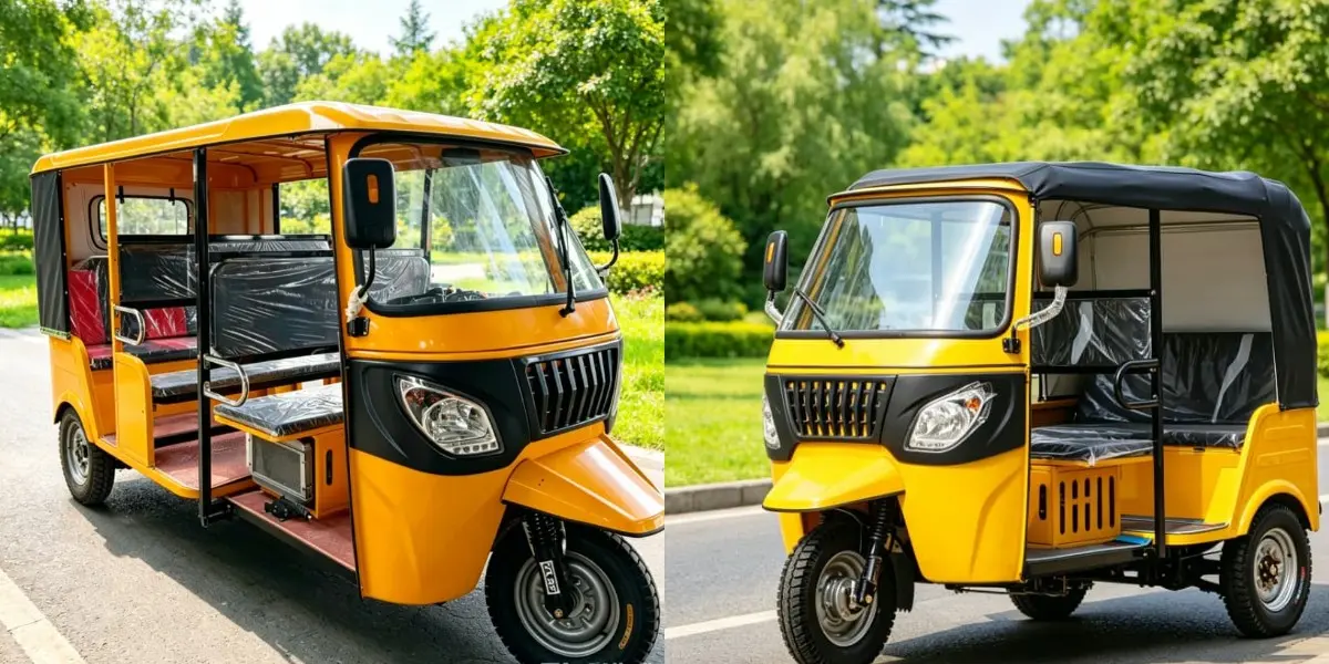 Rickshaw à trois roues