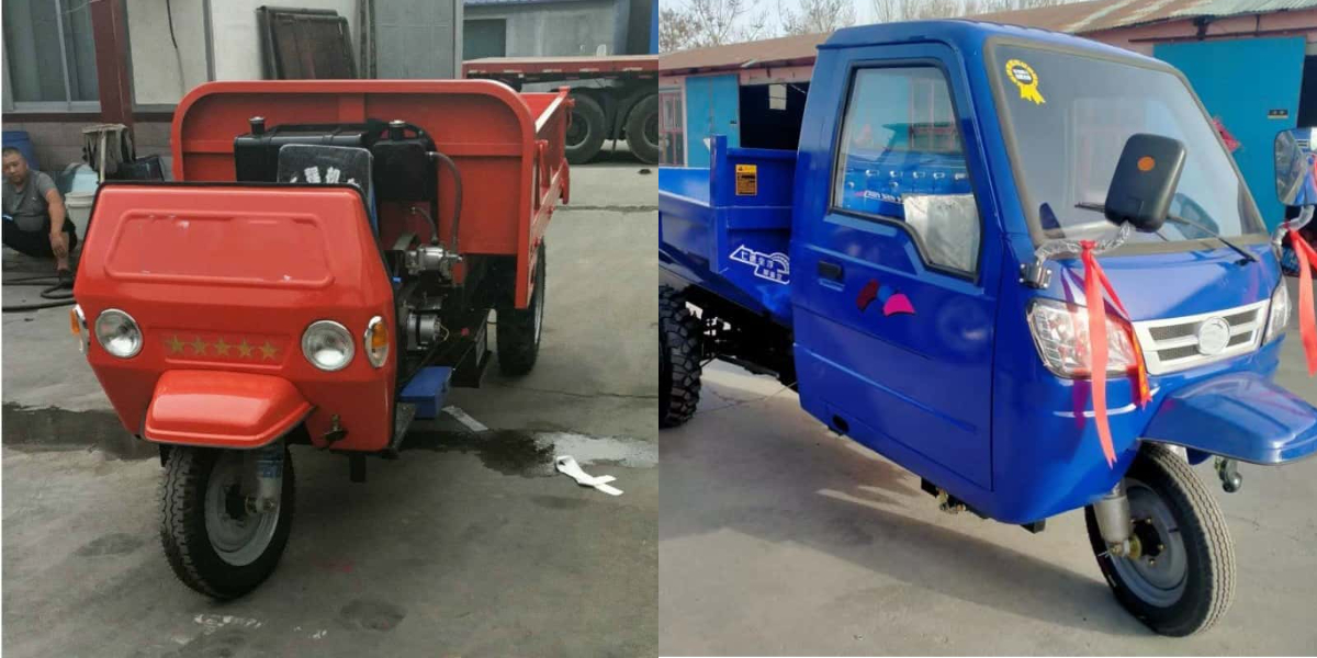 悪路走行用ディーゼル三輪車