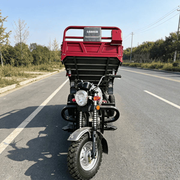 Triciclo volquete de gasolina para construcción industrial