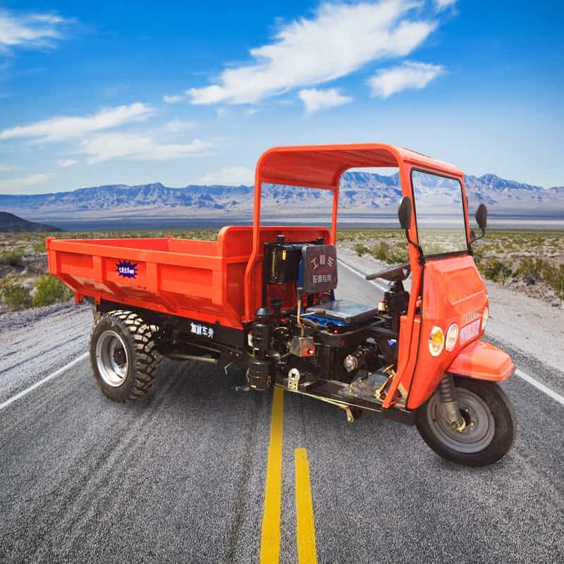 建設現場用ディーゼル三輪車