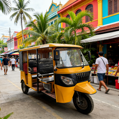 Gasoline rickshaw vehicle