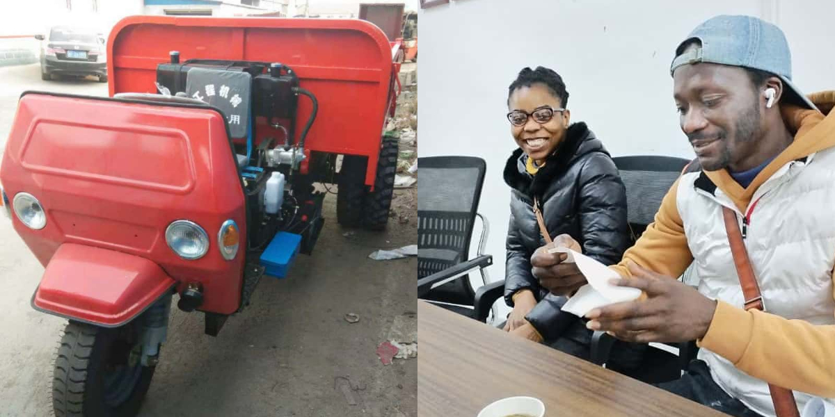 悪路走行用ディーゼル三輪車