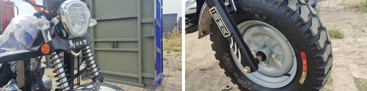 Motociclo de carga de três rodas