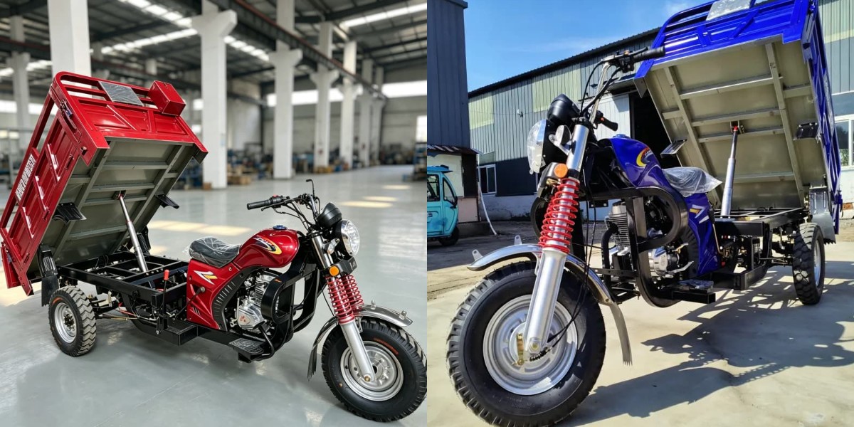 Truk roda tiga pengangkut bensin pertanian