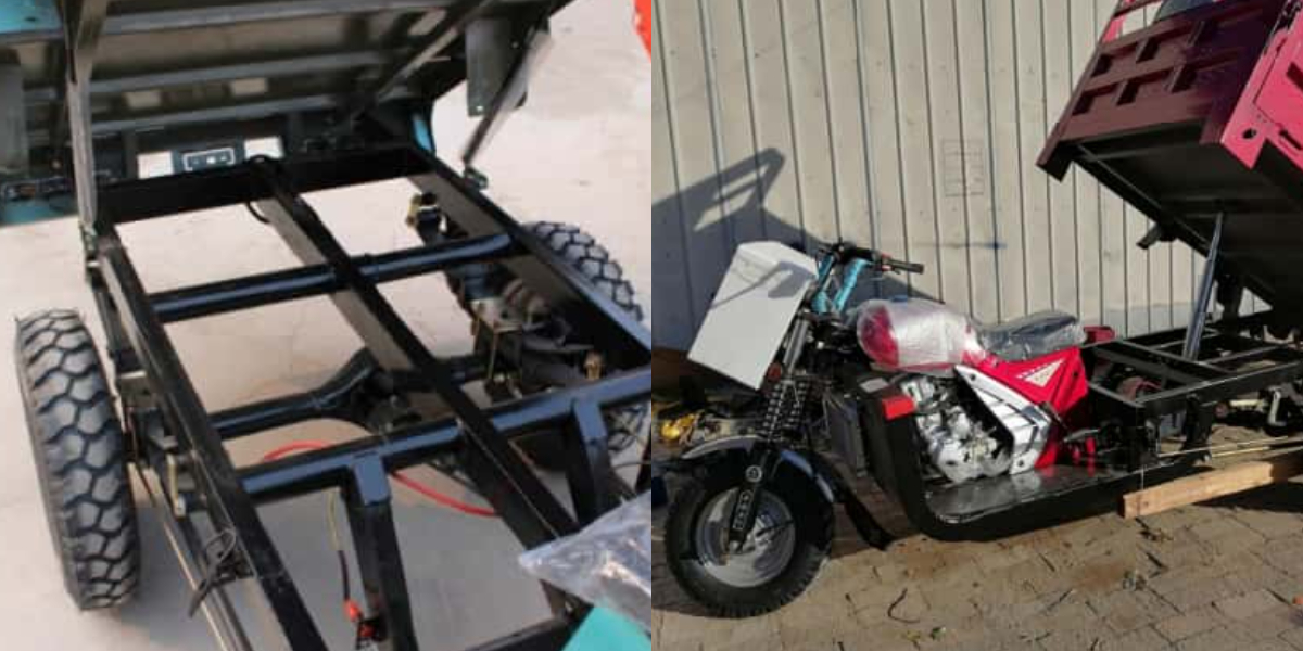 Tricycle-benne hydraulique à essence Tricycle-benne hydraulique à essence