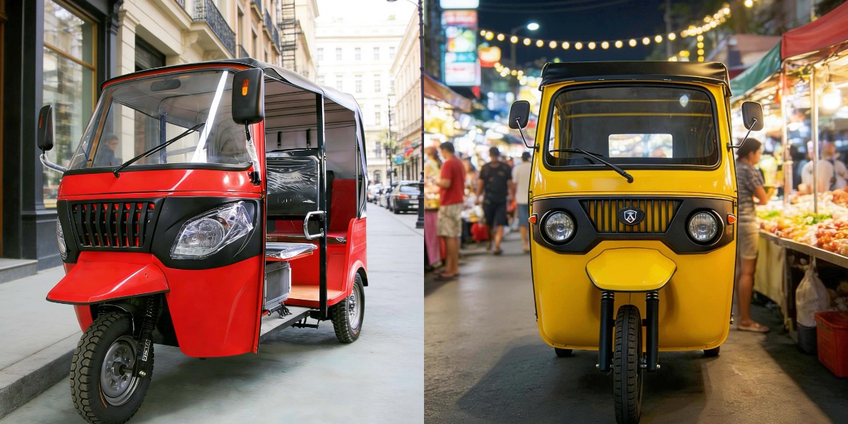 Бензиновый трёхколёсный авторикша