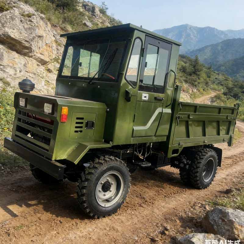 Customized diesel 4wd cargo truck with cage