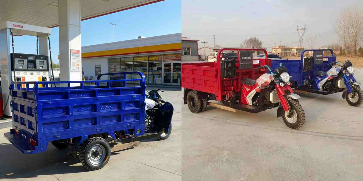three wheeler cargo motorcycle