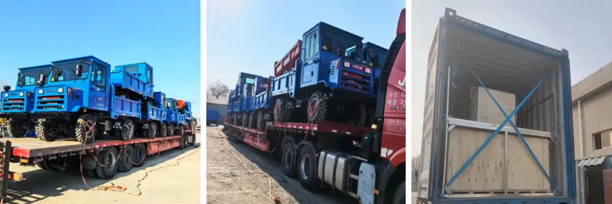 Veículo de transporte a diesel com quatro rodas para o Gana: pronto para expedição com carregamento no local – concebido para explorações agrícolas rurais. Veículo de transporte a diesel com quatro rodas para o Gana: pronto para expedição com carregamento no local – concebido para explorações agrícolas rurais.