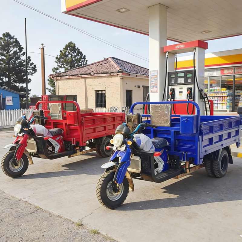 Building site petrol tricycle