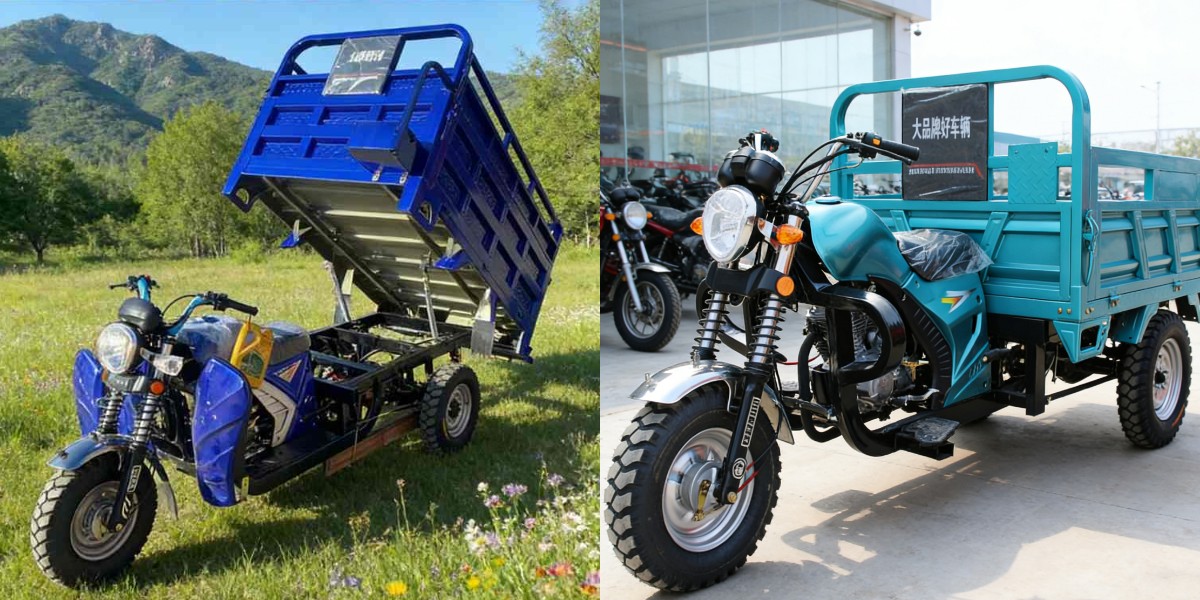 Becak roda tiga berbahan bakar bensin