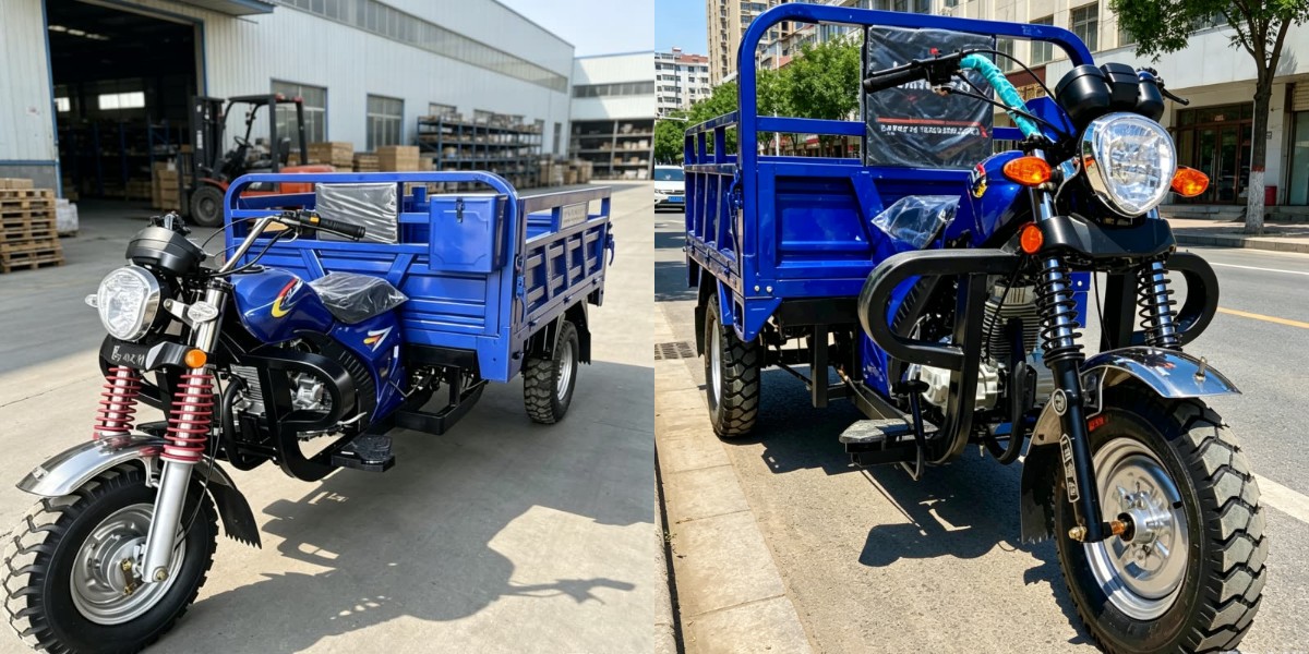 Triciclo de carga con carrocería abierta Triciclo de carga con carrocería abierta
