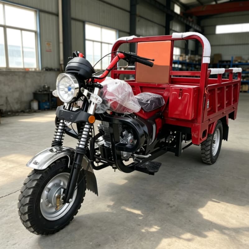 Heavy duty three wheel cargo tricycle