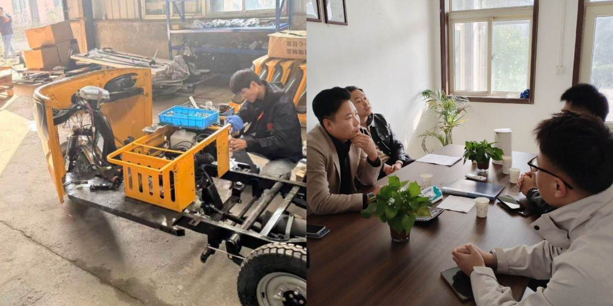 6人乗りの人力車 6人乗りの人力車