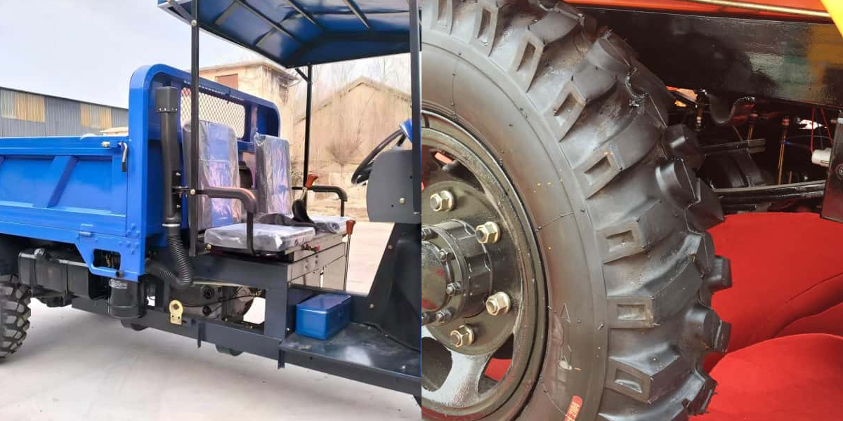 Triciclo diesel con cabina aperta