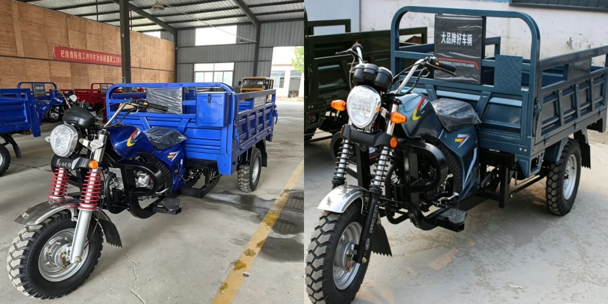 Triciclo de carga con carrocería abierta Triciclo de carga con carrocería abierta