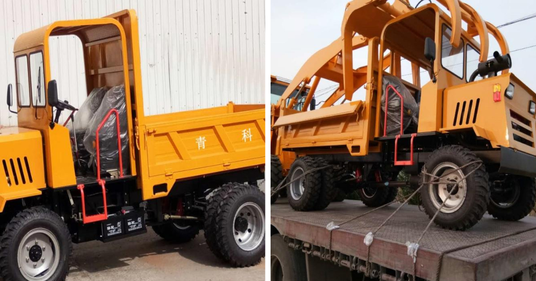 Customer Test Driving the Diesel Construction Concrete Transport Vehicle Site Customer Test Driving the Diesel Construction Concrete Transport Vehicle Site