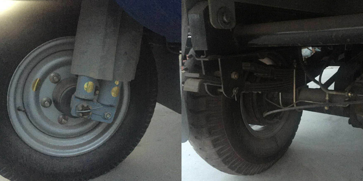 Multiple tire sizes are available