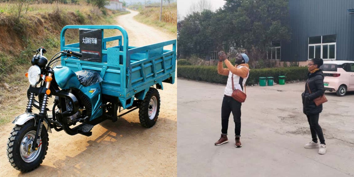 Gas-Dreirad für die Zustellung auf der letzten Meile