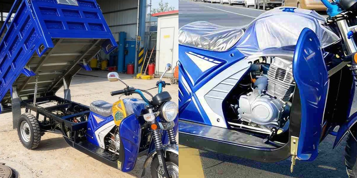 Tricycle cargo motorisé à essence