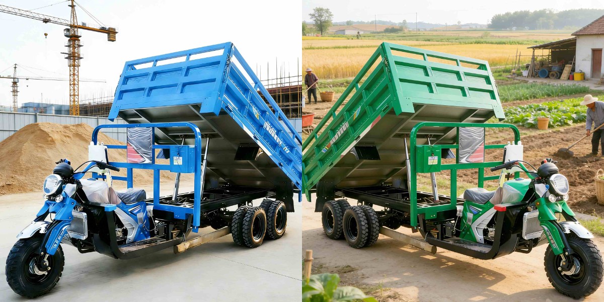 4ストロークガソリンエンジン搭載貨物三輪車