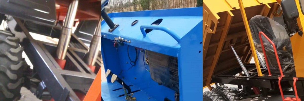 Hydraulic self-unloading diesel truck