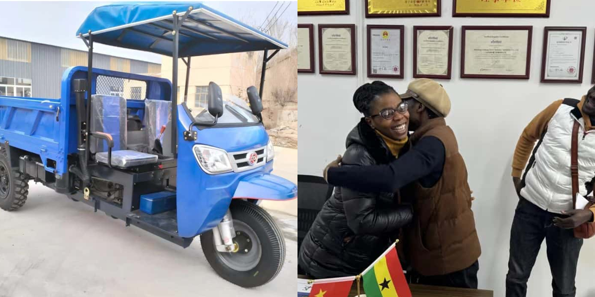 悪路走行用ディーゼル三輪車