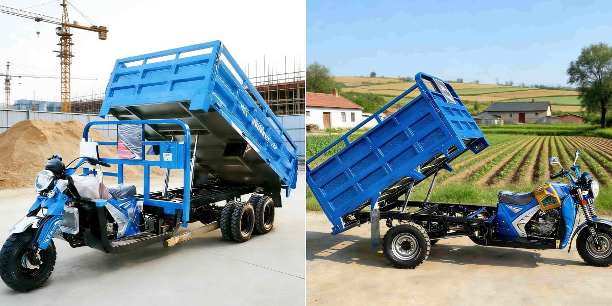 ガソリンエンジン搭載のオープンボディ貨物三輪車 ガソリンエンジン搭載のオープンボディ貨物三輪車