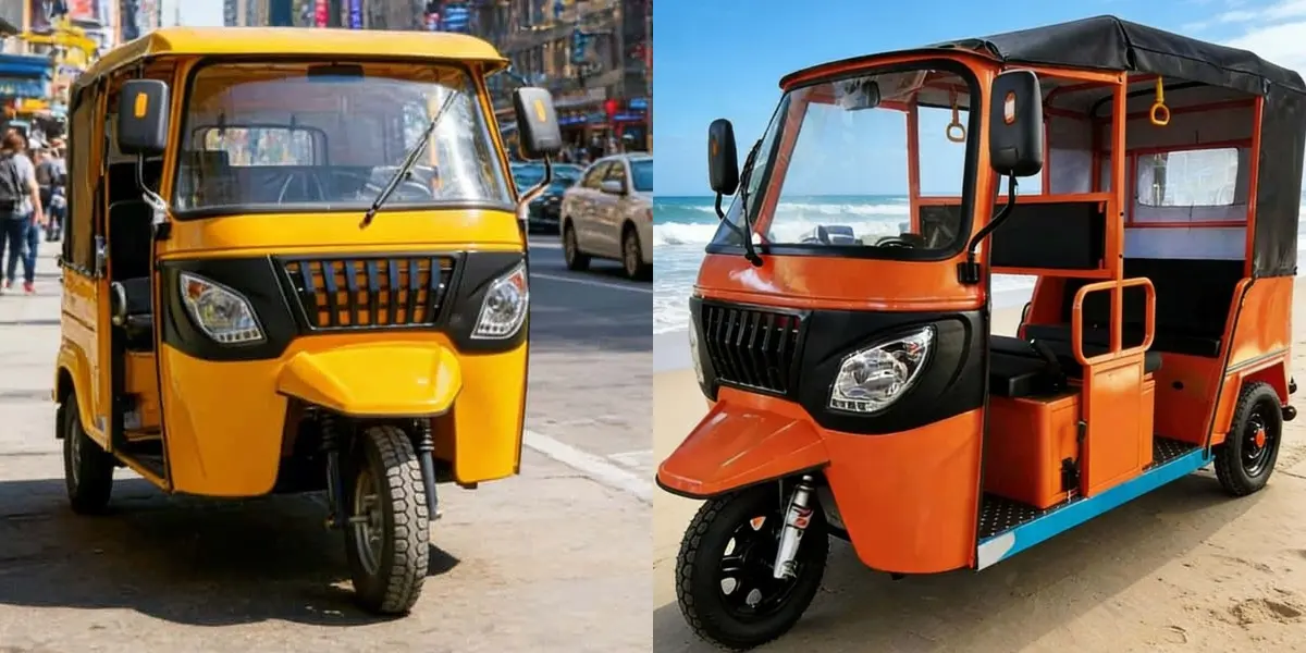 Rickshaw à trois roues