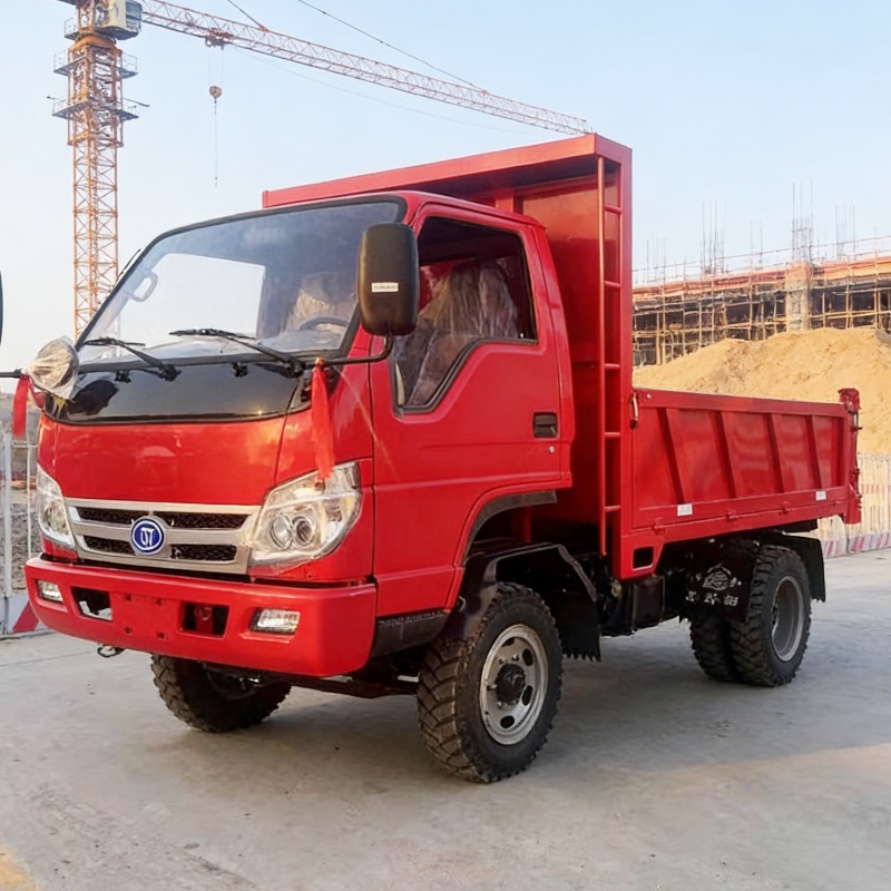 Small diesel tipper truck for construction projects