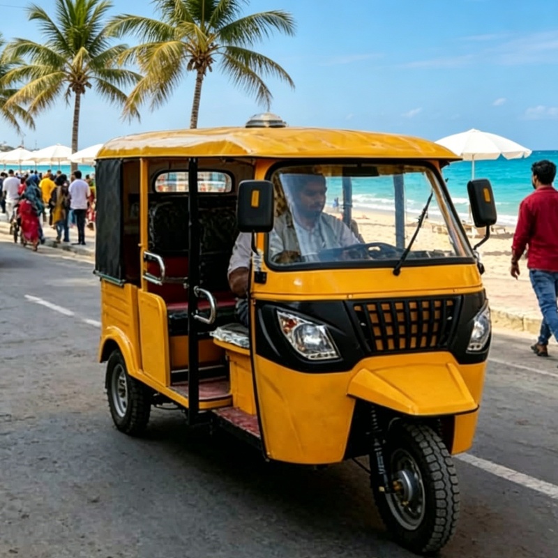 Schnelles elektrisches Tuk-Tuk