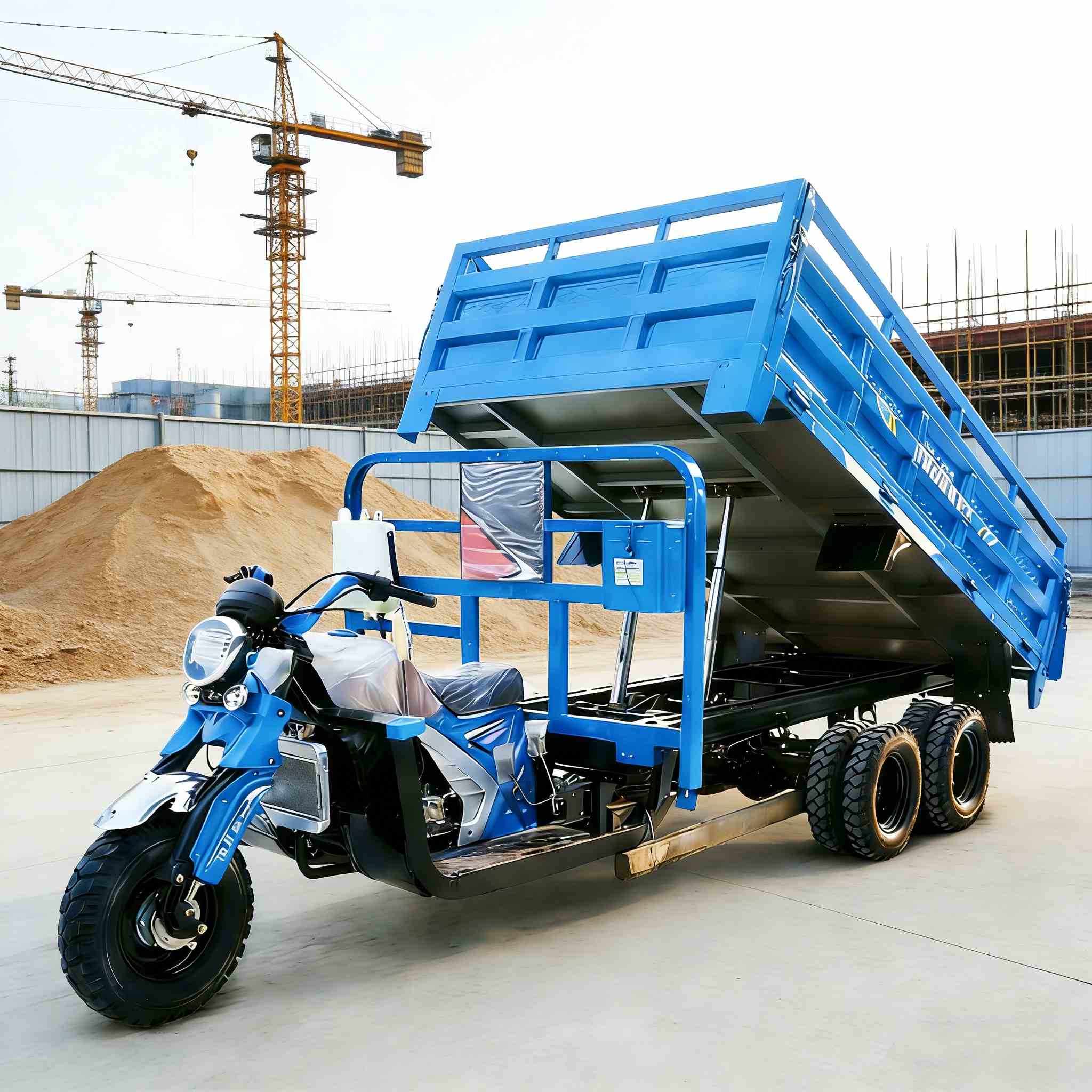 Triciclo da carico per cantiere a benzina