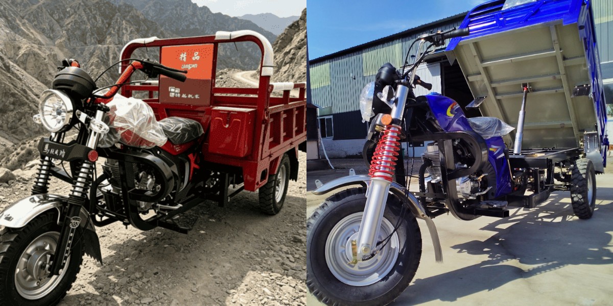 hill crop petrol dump cargo tricycle
