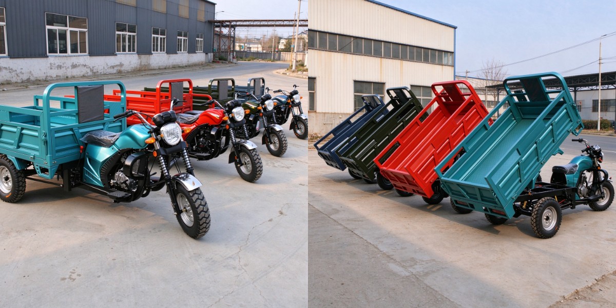 Sepeda motor bensin roda tiga beban berat